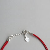 Red Thread Hand Silver 925 Bracelet Red Rope 925 Sterling Silver Bracelet