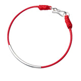 925 Silver Red Thread Rope Bracelet for Women