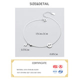 Silver 925 Bracelet Women Round Hollow Letter M Bracelets For Women Ladies