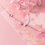 Butterfly Pendant Silver Chain Necklace for Women 925 Jewelry