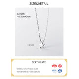 Minimalist Silver Chain Necklace for Women Glossy Star 925 Jewelry