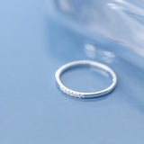 925 Sterling Silver Minimalist Rings For Women