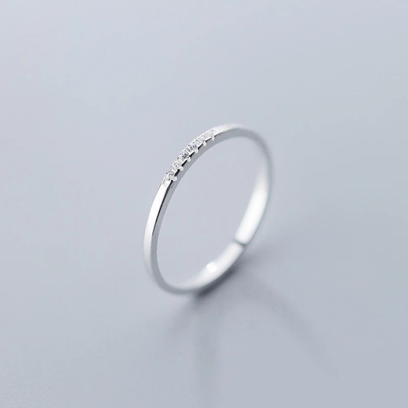 925 Sterling Silver Minimalist Rings For Women