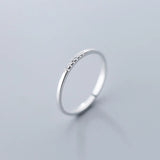 925 Sterling Silver Minimalist Rings For Women