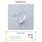 925 Sterling Silver Minimalist Rings For Women