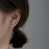 925 Silver Stud Earrings for Women, Small
