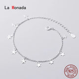 Star Charm Bracelet 925 Sterling Silver Chain Women's Bracelet