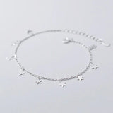 Star Charm Bracelet 925 Sterling Silver Chain Women's Bracelet
