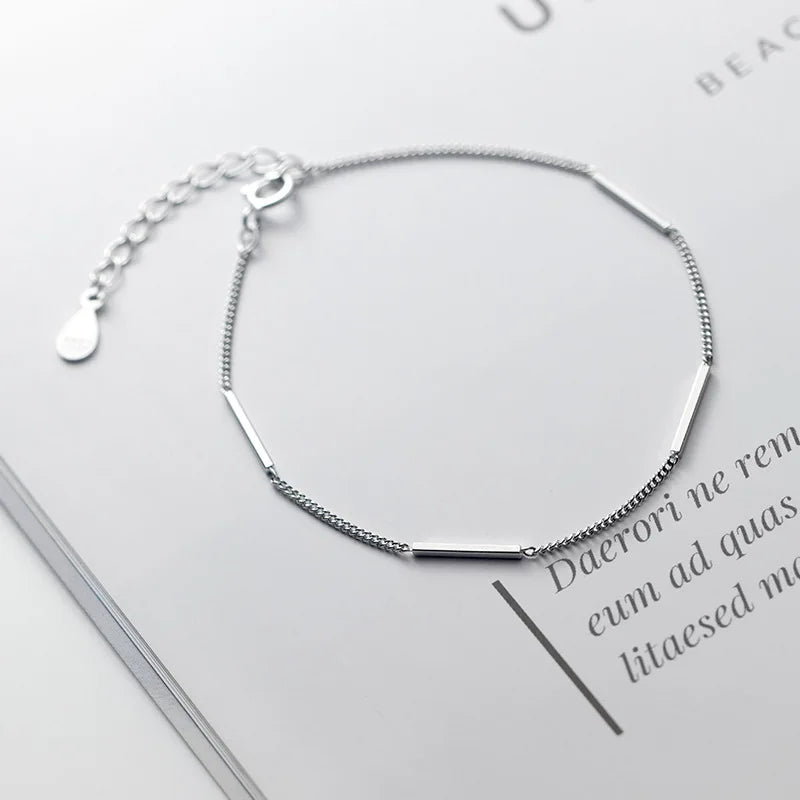 Silver 925 Bracelet Women's Jewelry Chain