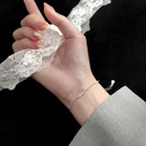 Silver 925 Bracelet Women's Jewelry Chain