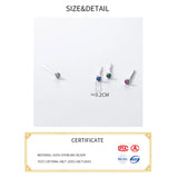 Mini Sterling Silver Stud Earrings for Women Girls