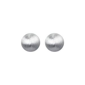 Ball Silver 925 Stud Earrings For Women Pierced Silver Female Earring