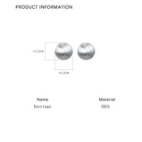 Ball Silver 925 Stud Earrings For Women Pierced Silver Female Earring