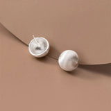 Ball Silver 925 Stud Earrings For Women Pierced Silver Female Earring