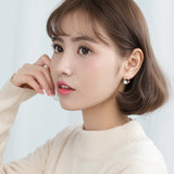 925 Silver Flower Butterfly Stud Earrings for Women