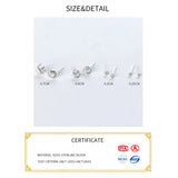 925 Silver Ball Knot Stud Earrings Minimalist Design