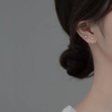 Tiny Heart Stud Earrings 925 Sterling Silver Small Silver Earrings For Women