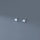 Tiny Star Stud Earrings 925 Sterling Silver for Women Girls