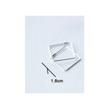 Triangle Hoop Earrings Silver 925 Minimalist Women Jewelry