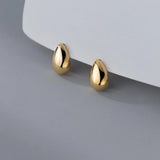 Water Drop Stud Earrings 925 Sterling Silver Small 925 Silver Earrings For Women