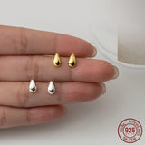Water Drop Stud Earrings 925 Sterling Silver Small 925 Silver Earrings For Women