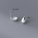 Water Drop Stud Earrings 925 Sterling Silver Small 925 Silver Earrings For Women
