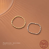 925 Silver Sweet Bean Chain Ring Women All Finger