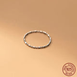 925 Silver Sweet Bean Chain Ring Women All Finger