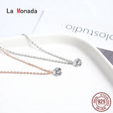925 Silver Chains Necklace Fine Jewelry For Women