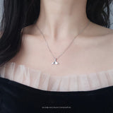 925 Silver Chains Dolphin Pendant Necklace For Women