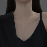 925 Silver Chains Woman On Neck Minimalist Chain Pendant Fine Jewelry