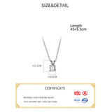 Monada Women's 925 Silver Zircon Pendant Necklace