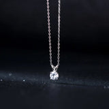 Monada Women's 925 Silver Zircon Pendant Necklace