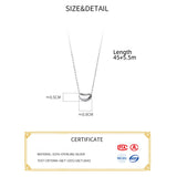 925 Silver Chains Necklace with Small Beans Pendant