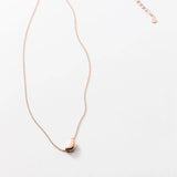 925 Silver Chains Necklace with Small Beans Pendant