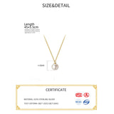 925 Silver Chains Necklace with Pearl Pendant