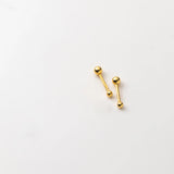 925 Silver Stud Earrings For Women Girls Small Ball Nut Screw