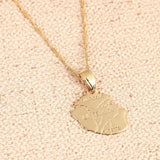 Reunion Island Map Pendant Necklace Reunion Island Jewelry