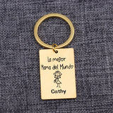 Best Mom Ever Keychain Personalized Mother's Gift Name Keyring