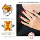 LaVixMia 316 Solid 925 Sterling Silver Zircon Ring Women Girl CZ Wedding Rings