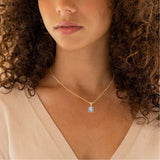 LaVixMia 316 Silver Princess Cut Pendant Necklace CZ Zircon Jewelry Gift
