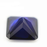 Lab Created Sapphire Synthetic Corundum Cut-Cornered Square Faceted Gemstone Lot