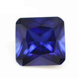 Lab Created Sapphire Synthetic Corundum Cut-Cornered Square Faceted Gemstone Lot