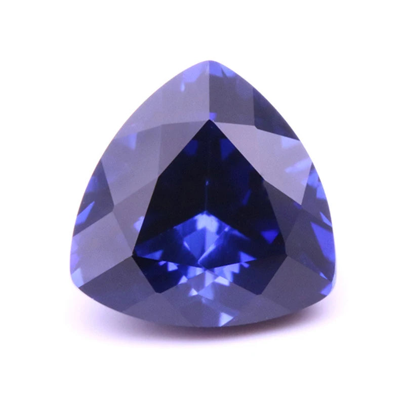 Lab Sapphire Synthetic Corundum Trillion Cut 3-12mm Gemstones