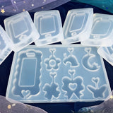 Label Shaped Silicone Epoxy Resin Mold Jewelry Tools