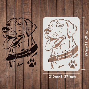 Labrador Dog Stencil 11.7x8.3 inch for Painting
