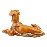 Labrador Dog Jewelry Trinket Box Ring Organizer Animal Figurine Pewter Ornament