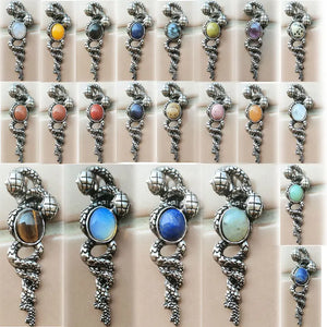 Labradorite Lapis Lazuli Tiger Eye Crystal Pendant Bead