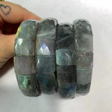 Labradorite Stone Bracelet Natural Gemstone Jewelry Bangle for Gift