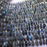 Labradorite Roundelle Baroque 10-12mm Loose Beads for DIY Jewelry Making